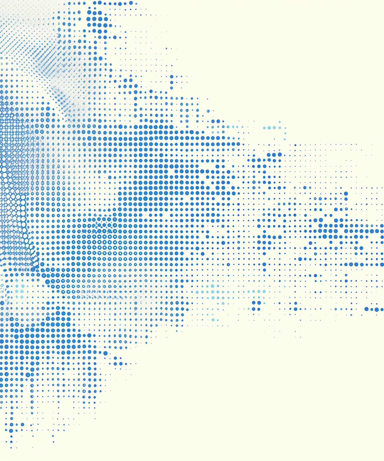 Halftone wave illustration